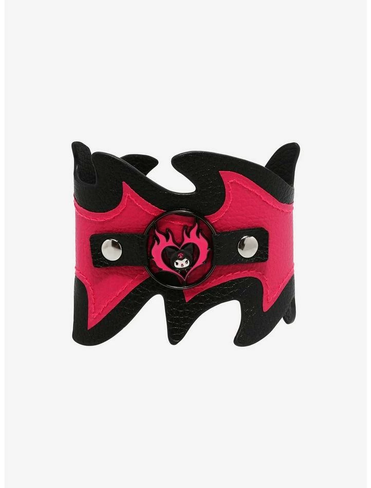 Hot Sale ⭐ Kuromi Flame Heart Cuff Bracelet 😀 1 Hot Sale ⭐ Kuromi Flame Heart Cuff Bracelet 😀