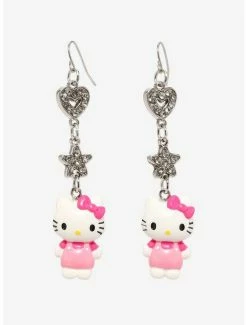 Wholesale 🔔 Hello Kitty Bling Drop Earrings ❤️