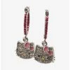 Brand new 🎉 Hello Kitty Bling Hoop Drop Earrings 🤩