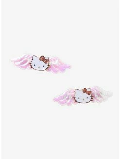 New 🤩 Hello Kitty Angel Wing Hair Clip Set 🛒