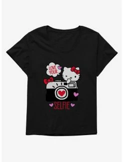 Buy 🧨 Hello Kitty Selfie Love 👧 Girls T-Shirt Plus Size 😉 -Hello Kitty Sales Shop 18055378 hi