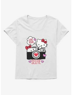 Buy 🧨 Hello Kitty Selfie Love 👧 Girls T-Shirt Plus Size 😉 -Hello Kitty Sales Shop 18055396 hi