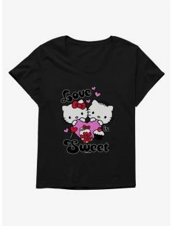Promo 🌟 Hello Kitty Sweet Love 👧 Girls T-Shirt Plus Size ✔️