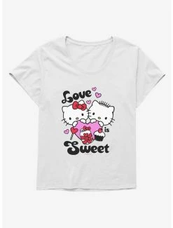 Promo 🌟 Hello Kitty Sweet Love 👧 Girls T-Shirt Plus Size ✔️ -Hello Kitty Sales Shop 18055432 hi