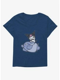 Best Pirce 🔔 Kuromi Adventure Baku Flying 👧 Girls T-Shirt Plus Size ✨