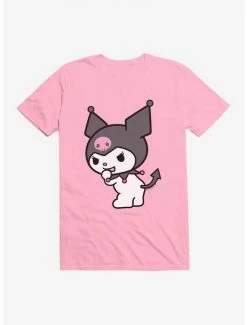 Cheap 🎁 Kuromi Turning Giggle T-Shirt 🔥 -Hello Kitty Sales Shop 18075754 hi