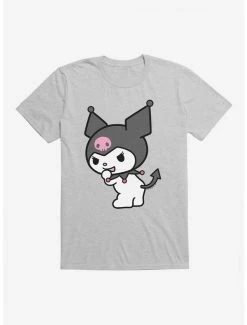 Cheap 🎁 Kuromi Turning Giggle T-Shirt 🔥 -Hello Kitty Sales Shop 18075763 hi