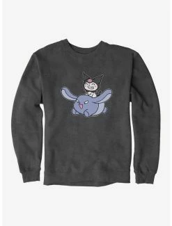 Deals ⌛ Kuromi Happy Baku Flying Sweatshirt 🔔 -Hello Kitty Sales Shop 18076045 hi