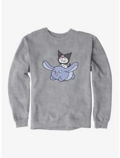 Deals ⌛ Kuromi Happy Baku Flying Sweatshirt 🔔 -Hello Kitty Sales Shop 18076052 hi