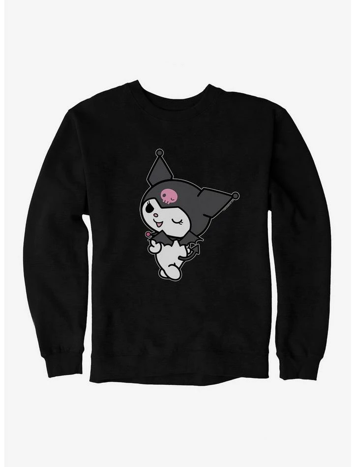 Best Sale 😀 Kuromi Turning Wink Sweatshirt ⌛ 3 Best Sale 😀 Kuromi Turning Wink Sweatshirt ⌛ - Image 3