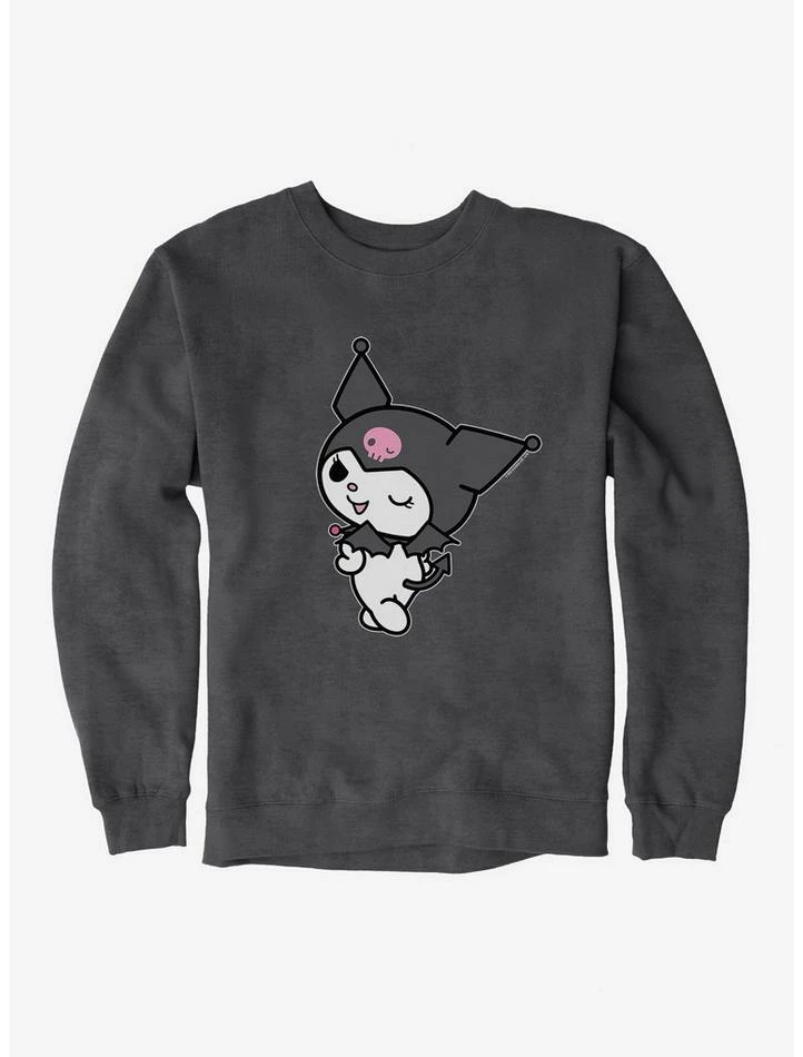 Best Sale 😀 Kuromi Turning Wink Sweatshirt ⌛ 2 Best Sale 😀 Kuromi Turning Wink Sweatshirt ⌛ - Image 2
