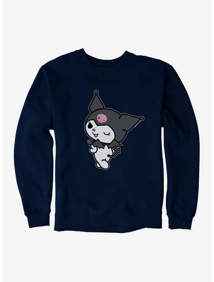 Best Sale 😀 Kuromi Turning Wink Sweatshirt ⌛ 4 Best Sale 😀 Kuromi Turning Wink Sweatshirt ⌛ - Image 4