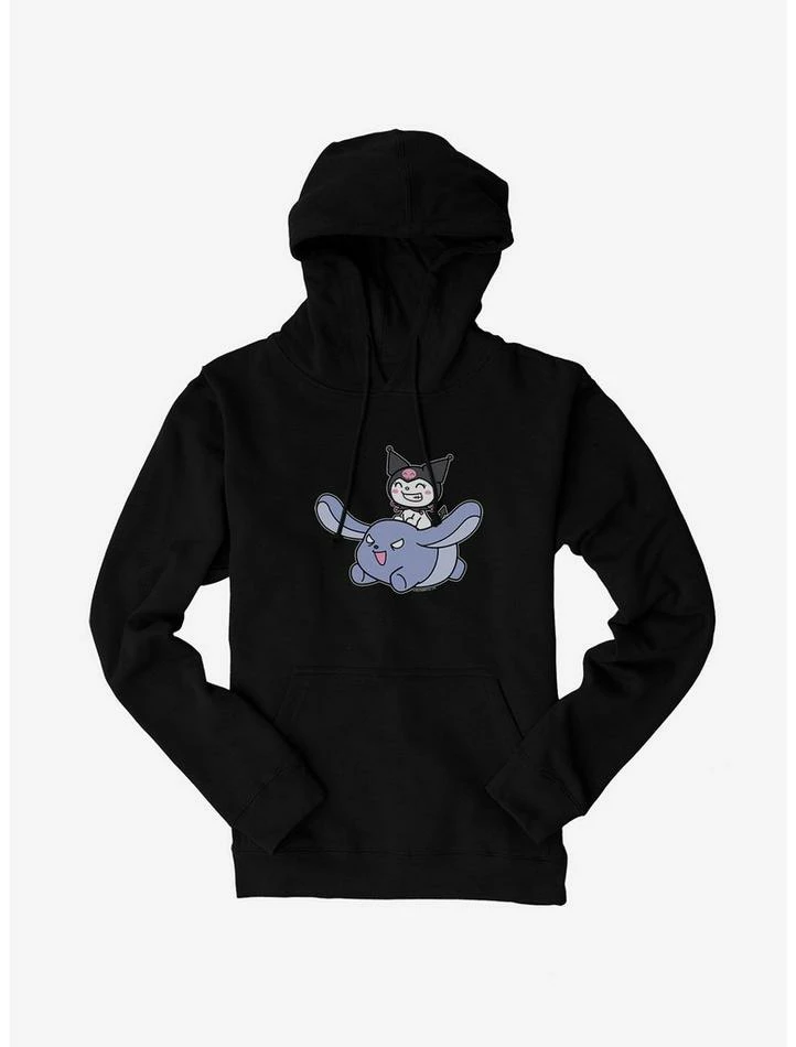 Best Pirce 🌟 Kuromi Happy Baku Flying Hoodie ❤️ 2 Best Pirce 🌟 Kuromi Happy Baku Flying Hoodie ❤️ - Image 2