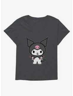Discount 🌟 Kuromi Evil Grin 👧 Girls T-Shirt Plus Size ⌛ -Hello Kitty Sales Shop 18076696 hi