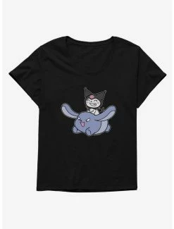 Cheap ❤️ Kuromi Happy Baku Flying 👧 Girls T-Shirt Plus Size 🥰