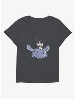 Cheap ❤️ Kuromi Happy Baku Flying 👧 Girls T-Shirt Plus Size 🥰 -Hello Kitty Sales Shop 18076732 hi