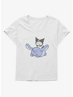 Cheap ❤️ Kuromi Happy Baku Flying 👧 Girls T-Shirt Plus Size 🥰 -Hello Kitty Sales Shop 18076750 hi