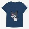 Best deal 👏 Kuromi Turning Giggle 👧 Girls T-Shirt Plus Size 😉