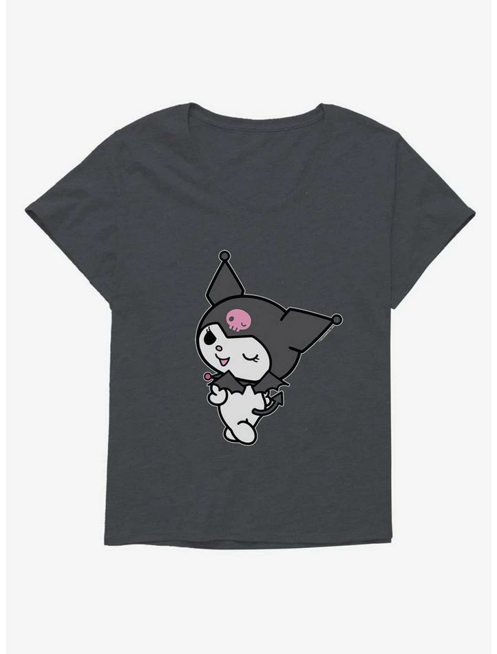 Hot Sale ๐ Kuromi Turning Wink ๐ง Girls T-Shirt Plus Size ๐ฅ 1 Hot Sale ๐ Kuromi Turning Wink ๐ง Girls T-Shirt Plus Size ๐ฅ