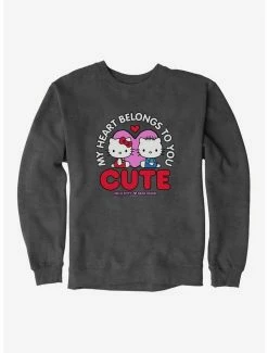 Best Pirce 🛒 Hello Kitty Valentine's Day Heart Belongs To You Sweatshirt 🛒 -Hello Kitty Sales Shop 18107045 hi