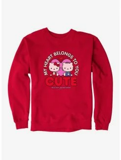 Best Pirce 🛒 Hello Kitty Valentine's Day Heart Belongs To You Sweatshirt 🛒 -Hello Kitty Sales Shop 18107080 hi