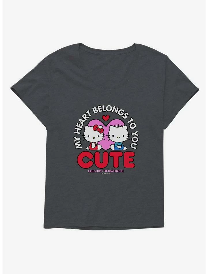 Hot Sale โจ Hello Kitty Valentine's Day Heart Belongs To You ๐ง Girls T-Shirt Plus Size ๐ฅฐ 3 Hot Sale โจ Hello Kitty Valentine's Day Heart Belongs To You ๐ง Girls T-Shirt Plus Size ๐ฅฐ - Image 3