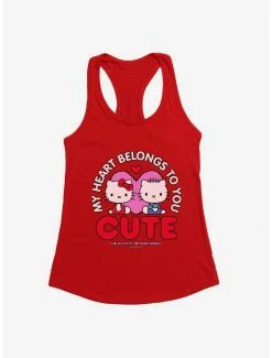 Coupon 🌟 Hello Kitty Valentine's Day Heart Belongs To You 👧 Girls Tank 🛒 -Hello Kitty Sales Shop 18108574 hi