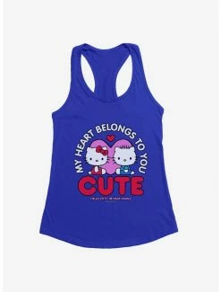 Coupon 🌟 Hello Kitty Valentine's Day Heart Belongs To You 👧 Girls Tank 🛒 -Hello Kitty Sales Shop 18108581 hi