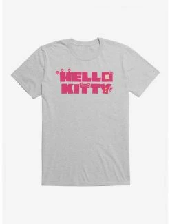 Hot Sale ⌛ Hello Kitty Sweet Kaiju Stencil T-Shirt 🥰 -Hello Kitty Sales Shop 18119448 hi