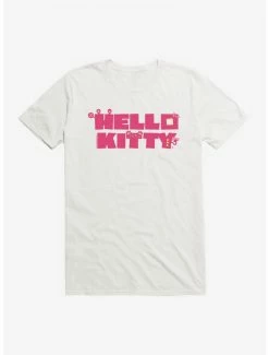 Hot Sale ⌛ Hello Kitty Sweet Kaiju Stencil T-Shirt 🥰 -Hello Kitty Sales Shop 18119502 hi