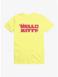 Hot Sale ⌛ Hello Kitty Sweet Kaiju Stencil T-Shirt 🥰 -Hello Kitty Sales Shop 18119611 hi