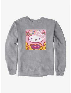 Cheap ⌛ Hello Kitty Sweet Kaiju Cone Sweatshirt 🔔 -Hello Kitty Sales Shop 18120603 hi