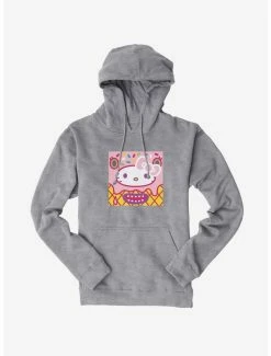 Cheapest ✨ Hello Kitty Sweet Kaiju Cone Hoodie 🤩 -Hello Kitty Sales Shop 18121268 hi