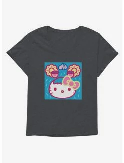 Coupon 🥰 Hello Kitty Sweet Kaiju Blueberry 👧 Girls T-Shirt Plus Size 😍 -Hello Kitty Sales Shop 18138672 hi