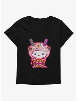 Promo 🛒 Hello Kitty Sweet Kaiju Cupcake 👧 Girls T-Shirt Plus Size 🛒