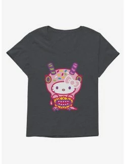 Promo 🛒 Hello Kitty Sweet Kaiju Cupcake 👧 Girls T-Shirt Plus Size 🛒 -Hello Kitty Sales Shop 18139216 hi