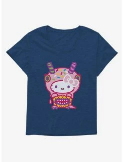 Promo 🛒 Hello Kitty Sweet Kaiju Cupcake 👧 Girls T-Shirt Plus Size 🛒 -Hello Kitty Sales Shop 18139225 hi