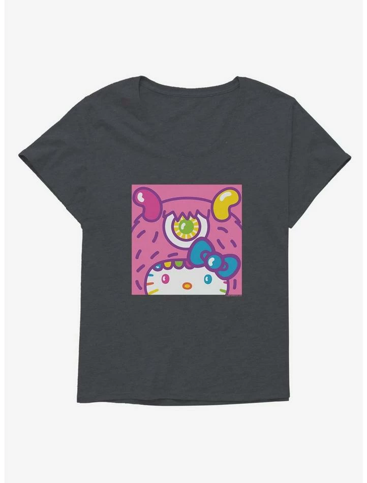 Discount 🛒 Hello Kitty Sweet Kaiju Cyclops 👧 Girls T-Shirt Plus Size 😀 2 Discount 🛒 Hello Kitty Sweet Kaiju Cyclops 👧 Girls T-Shirt Plus Size 😀 - Image 2