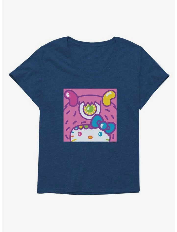 Discount 🛒 Hello Kitty Sweet Kaiju Cyclops 👧 Girls T-Shirt Plus Size 😀 4 Discount 🛒 Hello Kitty Sweet Kaiju Cyclops 👧 Girls T-Shirt Plus Size 😀 - Image 4