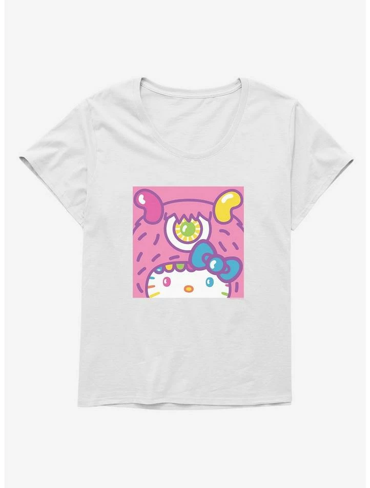 Discount 🛒 Hello Kitty Sweet Kaiju Cyclops 👧 Girls T-Shirt Plus Size 😀 3 Discount 🛒 Hello Kitty Sweet Kaiju Cyclops 👧 Girls T-Shirt Plus Size 😀 - Image 3