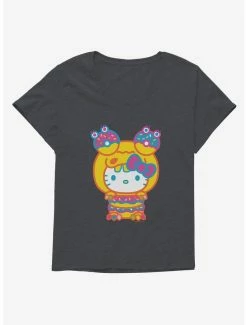 Flash Sale 🎉 Hello Kitty Sweet Kaiju Doughnut 👧 Girls T-Shirt Plus Size 👏