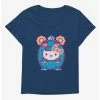 Hot Sale 🔔 Hello Kitty Sweet Kaiju Pouch 👧 Girls T-Shirt Plus Size 🛒