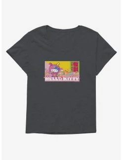 Best Sale 😍 Hello Kitty Sweet Kaiju Screensaver 👧 Girls T-Shirt Plus Size ⭐ -Hello Kitty Sales Shop 18139576 hi