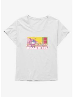 Best Sale 😍 Hello Kitty Sweet Kaiju Screensaver 👧 Girls T-Shirt Plus Size ⭐ -Hello Kitty Sales Shop 18139594 hi