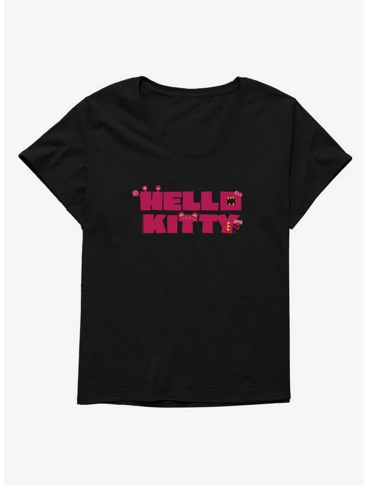 Outlet โ Hello Kitty Sweet Kaiju Stencil ๐ง Girls T-Shirt Plus Size ๐ 3 Outlet โ Hello Kitty Sweet Kaiju Stencil ๐ง Girls T-Shirt Plus Size ๐ - Image 3