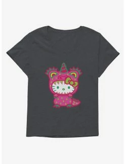 New 🧨 Hello Kitty Sweet Kaiju Unicorn 👧 Girls T-Shirt Plus Size 🔔 -Hello Kitty Sales Shop 18139720 hi