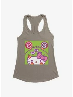 Promo 💯 Hello Kitty Sweet Kaiju 🍬 Candy Corn 👧 Girls Tank ✨