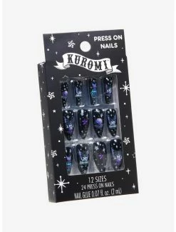 Deals 🛒 Kuromi Crystal Ball Faux Nail Set 🧨