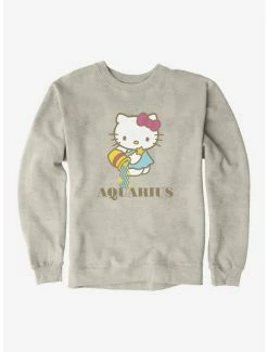Coupon 🔔 Hello Kitty Star Sign Aquarius Sweatshirt ✔️ -Hello Kitty Sales Shop 18183388 hi