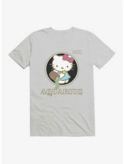 Best Pirce ❤️ Hello Kitty Star Sign Aquarius Stencil T-Shirt 😉